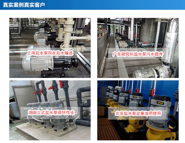 鹽水溶液輸送提升卸料泵客戶(hù)使用案例